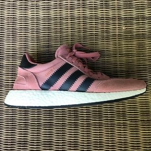 Pink Adidas Athletic Running Shoes